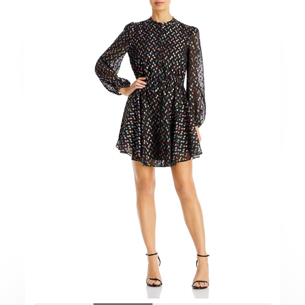 Milly Reina Confetti Metallic Dress